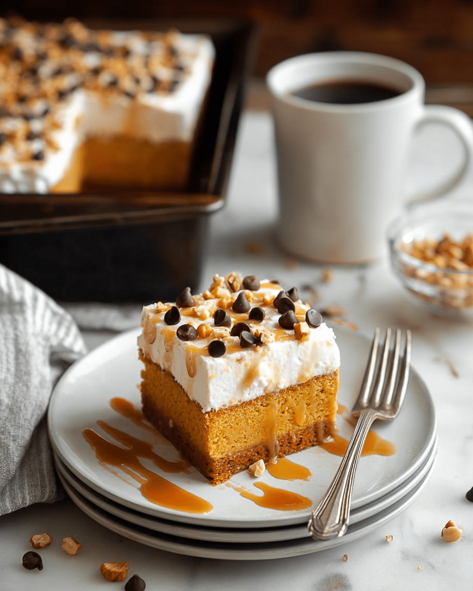 Pumpkin Spice Poke Cake