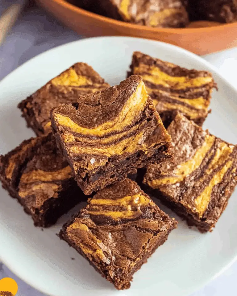 Pumpkin Swirl Brownies