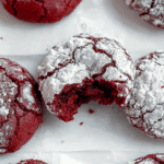 Red Velvet Crinkle Cookies