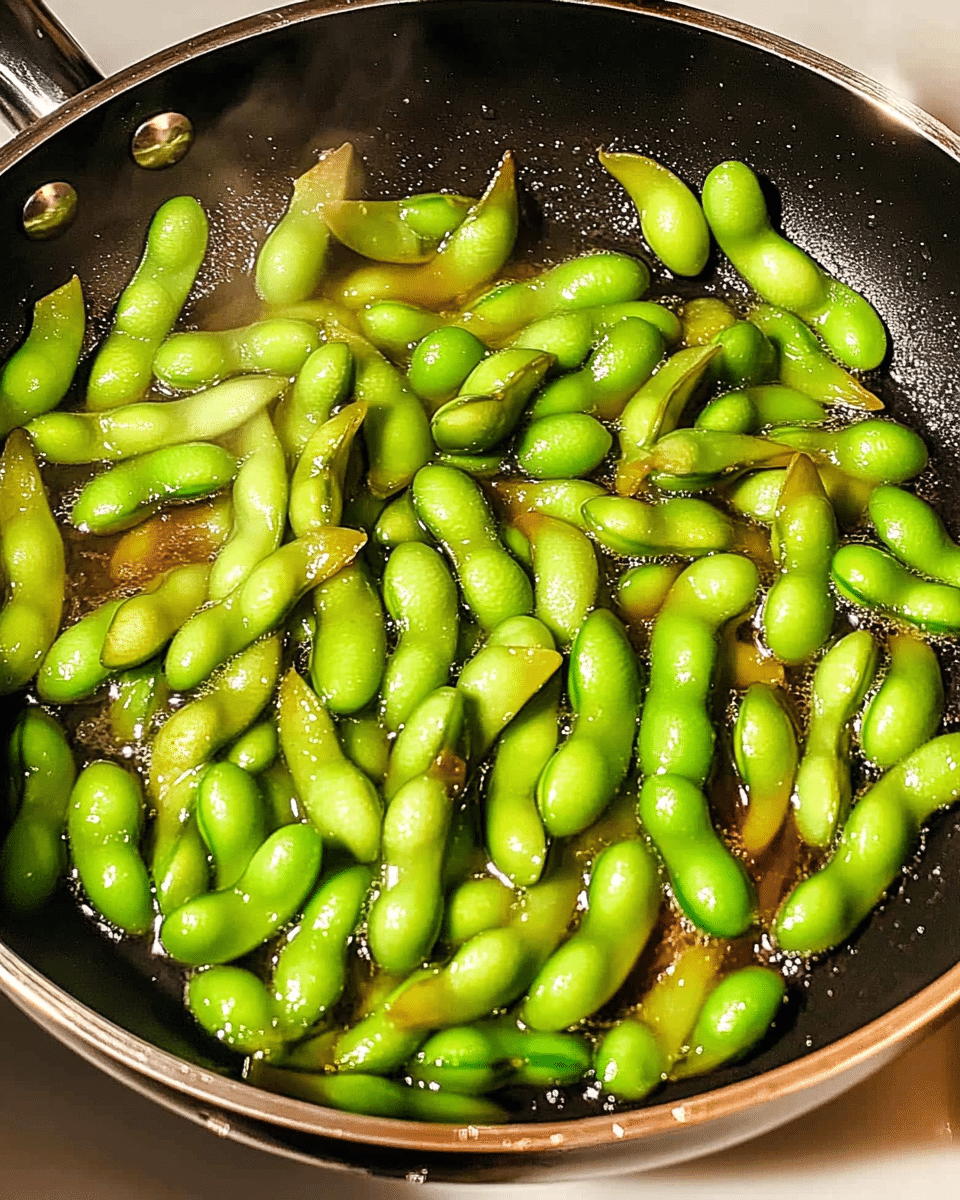 Quick Spicy Edamame