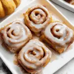 Vegan Pumpkin Cinnamon Rolls