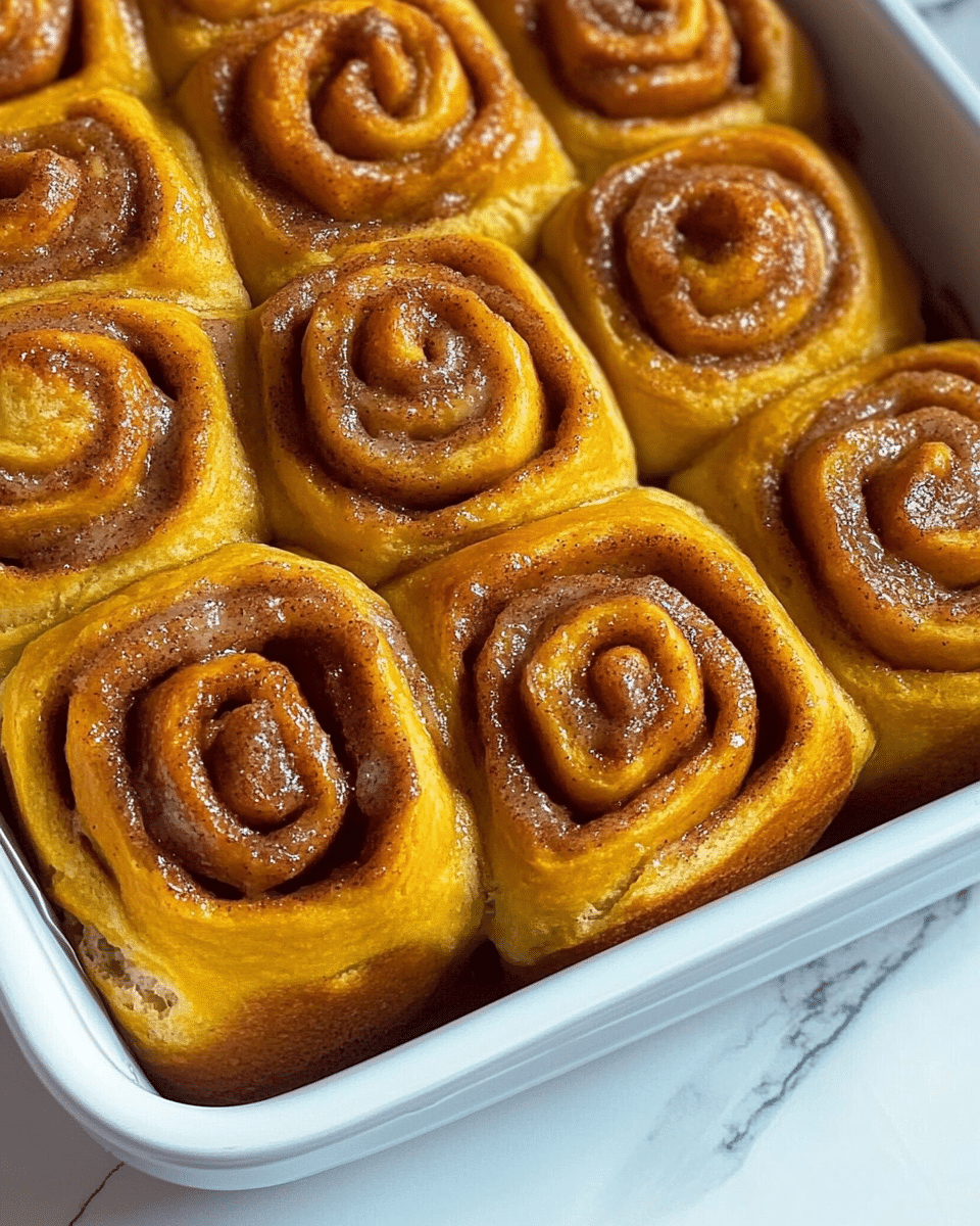 Vegan Pumpkin Cinnamon Rolls