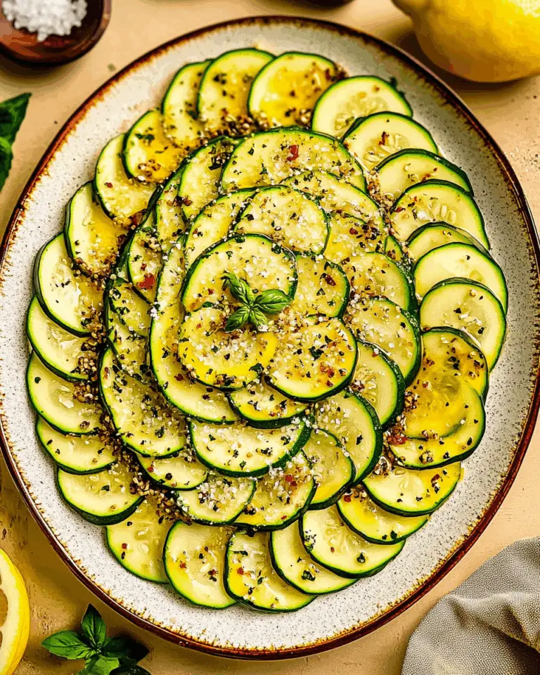Zucchini Carpaccio