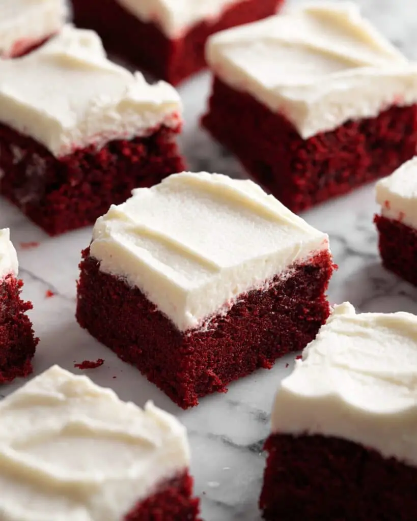 Red Velvet Brownies with Cream Cheese Frosting Recipe