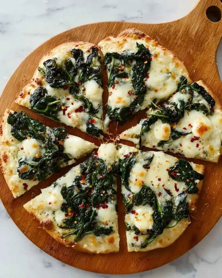 Feta Spinach Pizza with Honey Recipe