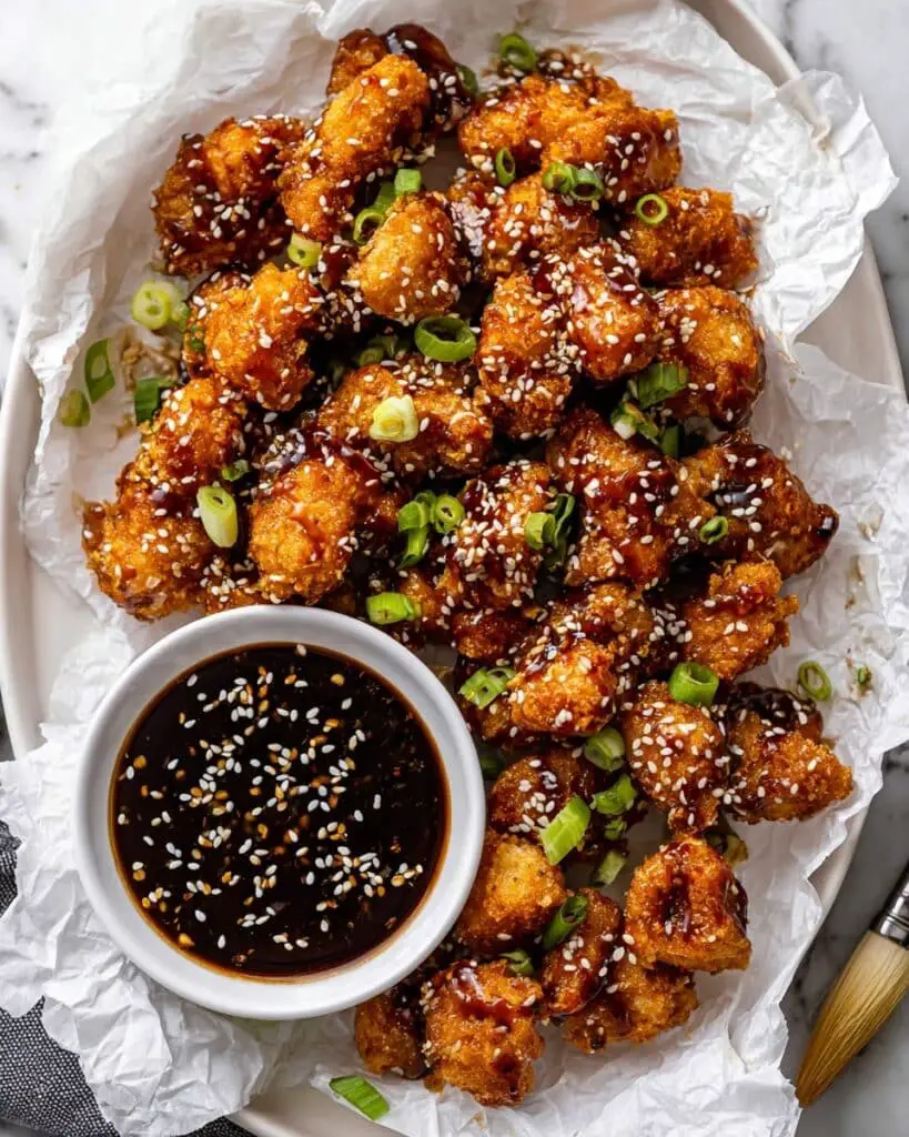 Sticky Sesame Vegan Cauliflower Wings Recipe