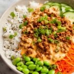 Ground Turkey Rice Bowls with Spicy Bang Bang Sauce Recipe