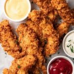 Buttermilk Fried Chicken Tenders with Homemade Ranch Recipe