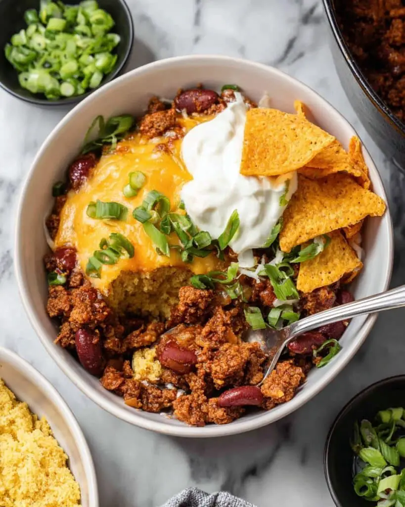 Cornbread Chili Skillet Recipe