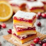 Cranberry Lemon Bars Recipe
