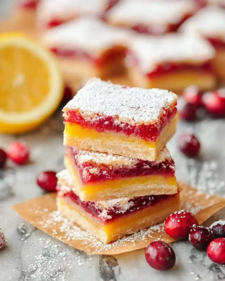 Cranberry Lemon Bars Recipe