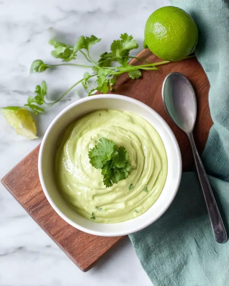 Creamy Avocado Lime Sauce Recipe