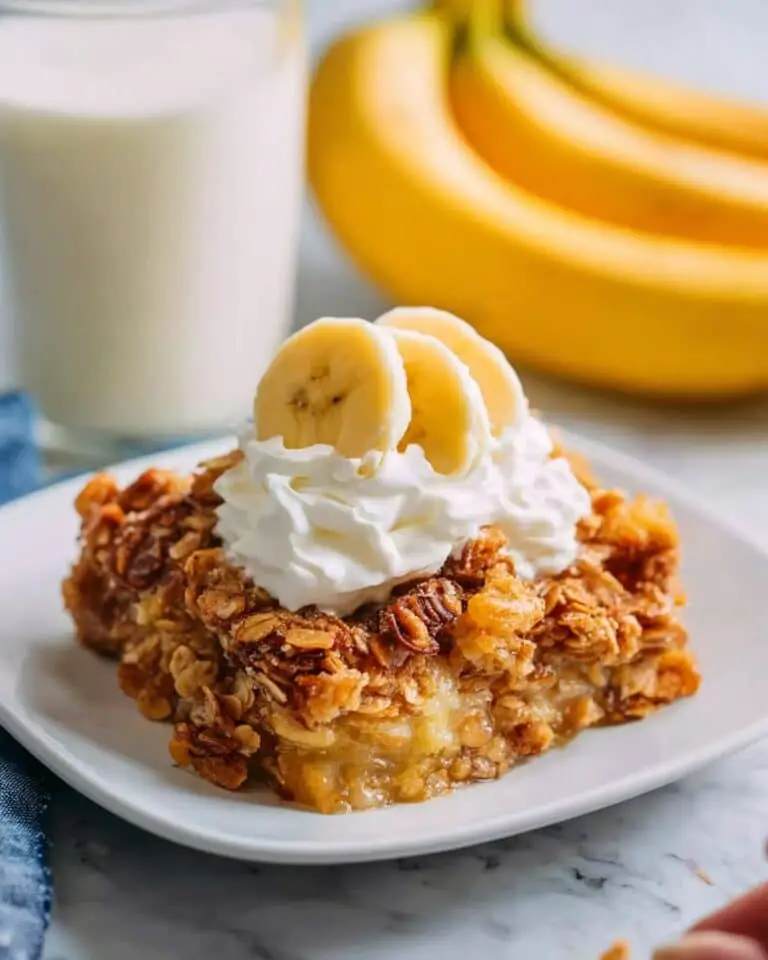 Homemade Southern Banana Cobbler with Pecan Streusel Recipe