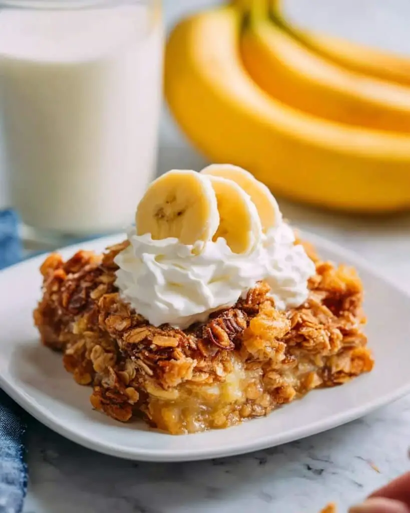 Homemade Southern Banana Cobbler with Pecan Streusel Recipe