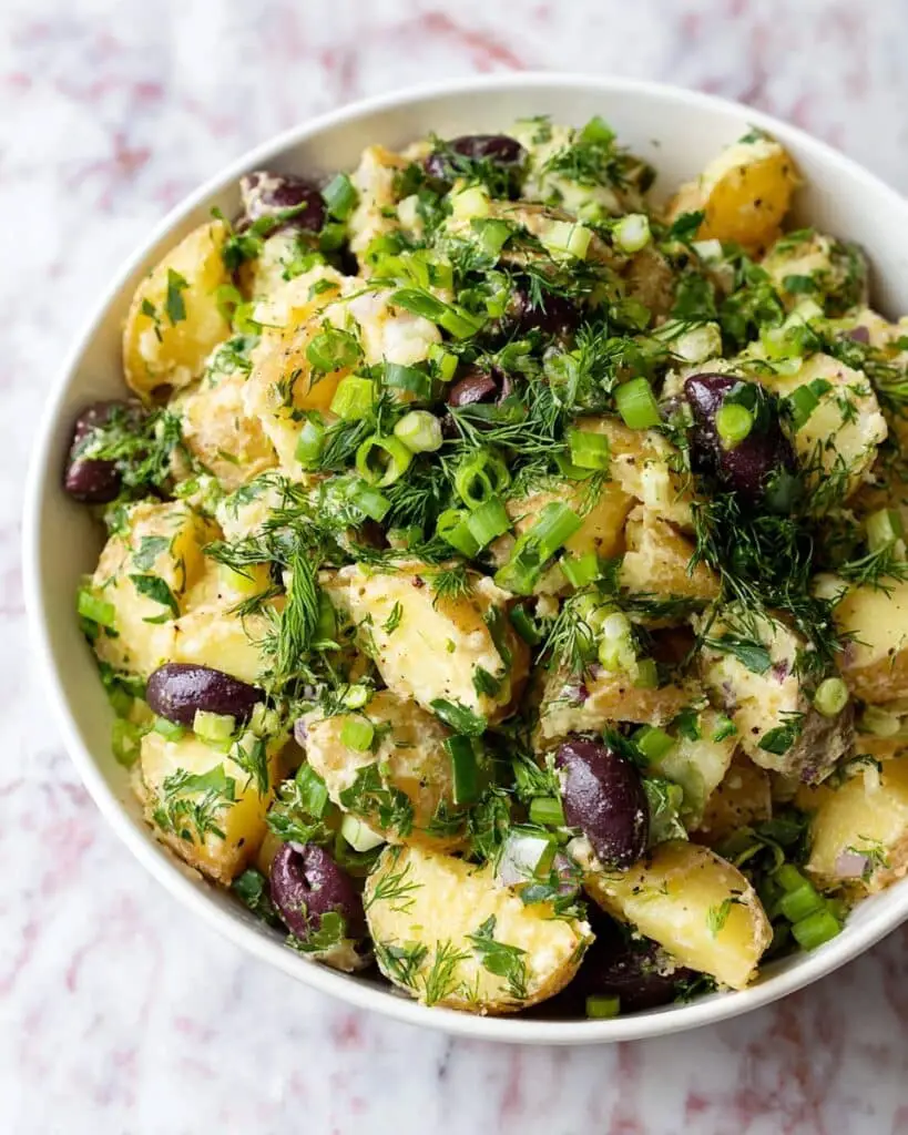 Greek Potato Salad (No Mayo!) Recipe