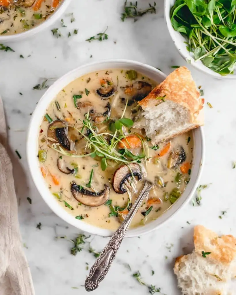 Creamy Mushroom Wild Rice Soup Recipe