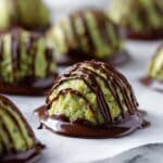 Pistachio Coconut Macaroons with Dark Chocolate and Rosewater Recipe