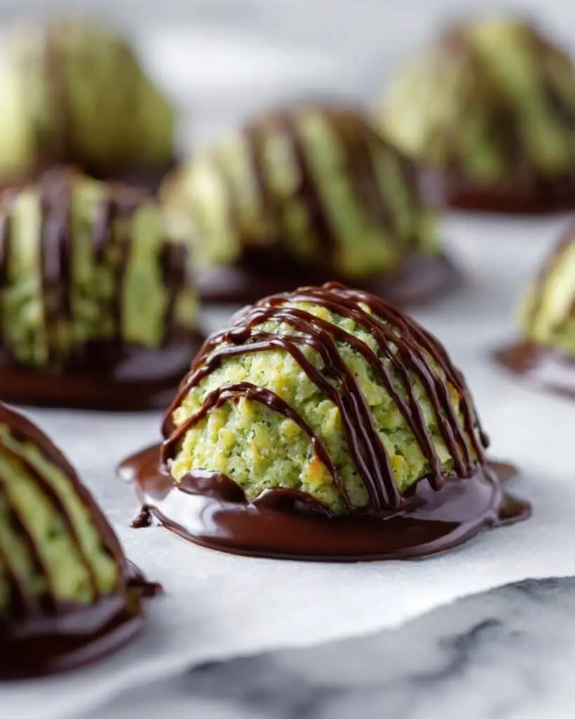 Pistachio Coconut Macaroons with Dark Chocolate and Rosewater Recipe