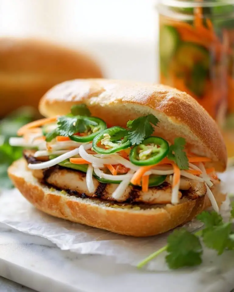 Vietnamese Chicken Sandwich (Bánh Mì) Recipe