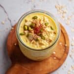 Indian Overnight Oats with Cardamom, Saffron, and Pistachios Recipe
