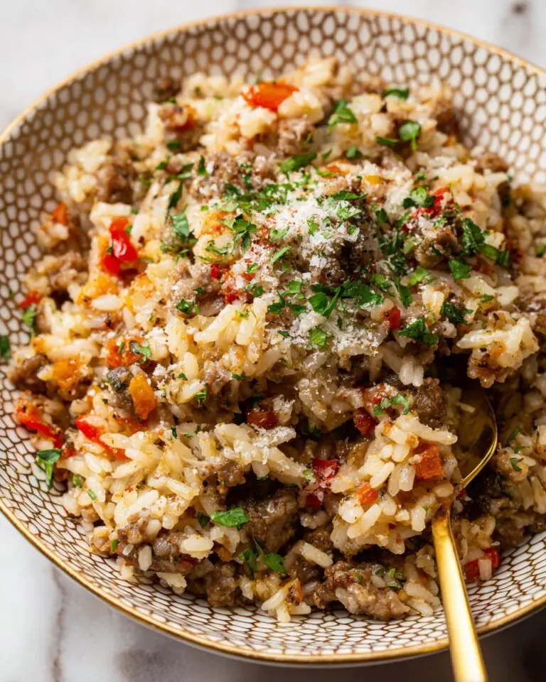 Italian Ground Beef and Rice Skillet Recipe