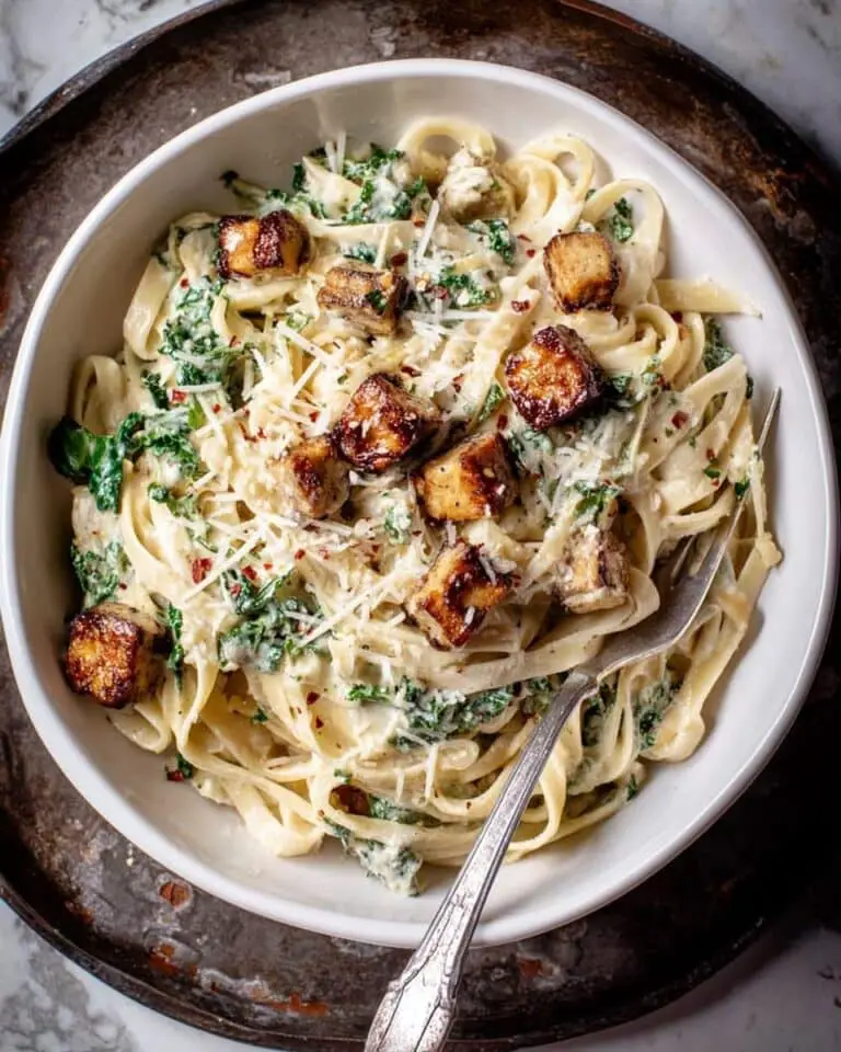 Creamy Tahini Pasta with Lemon, Garlic, and Kale Recipe