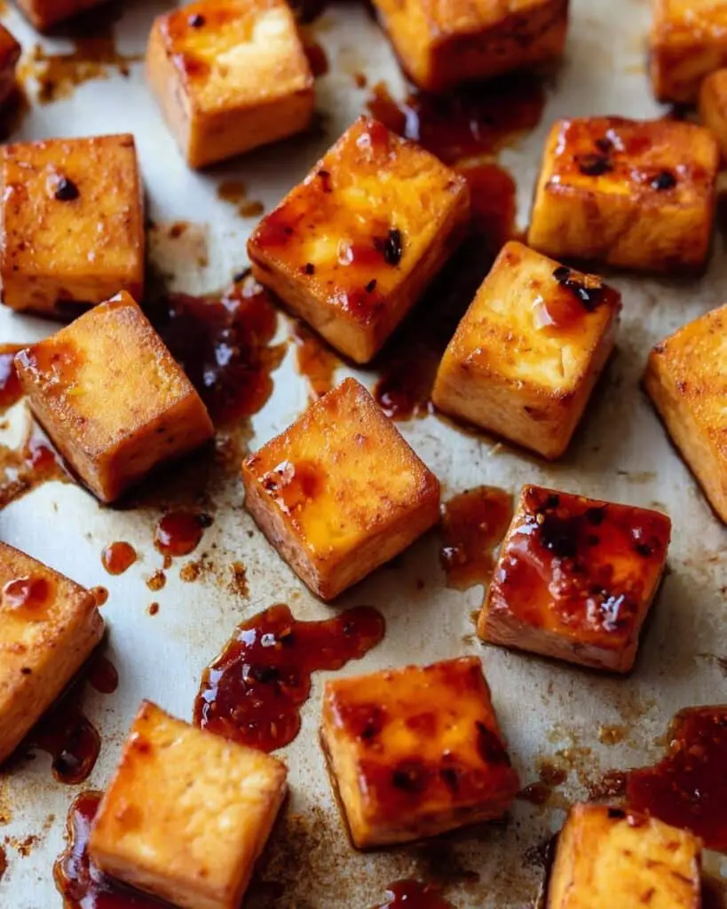 Smoky Baked Crispy Tofu Recipe