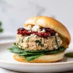 Greek Turkey Burgers with Spinach, Feta, and Sun-Dried Tomatoes Recipe