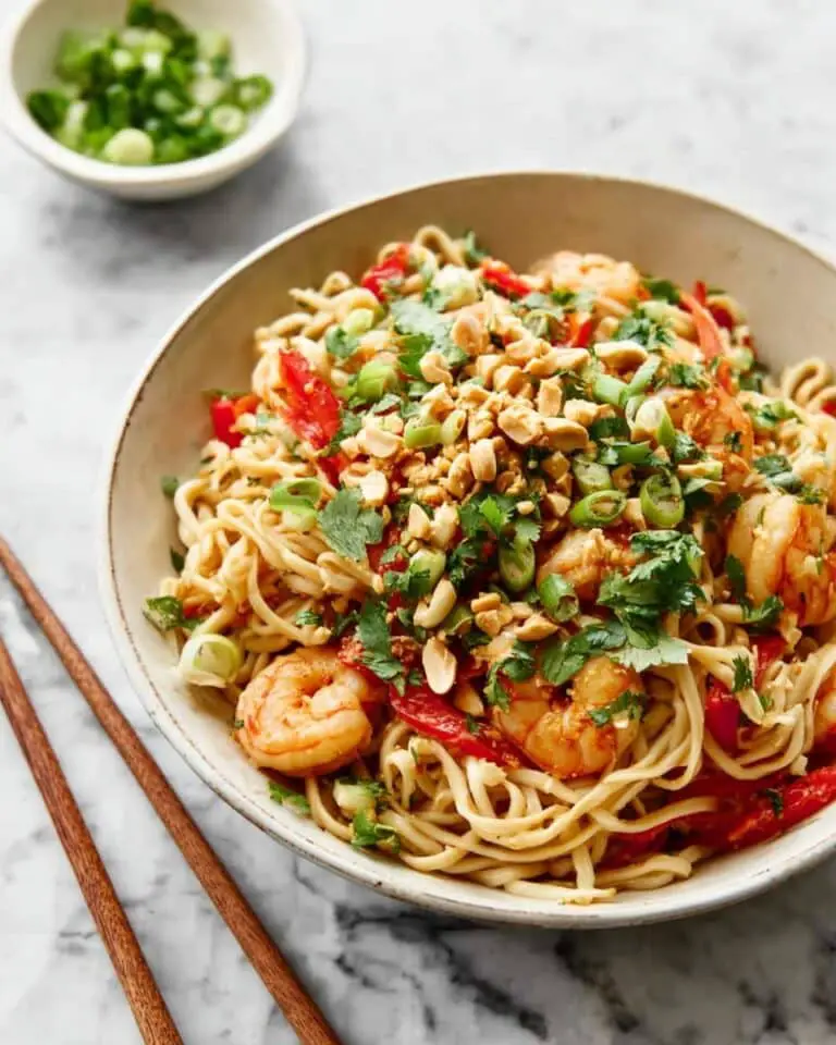 Easy Pad Thai Recipe with Chicken, Shrimp, and Tofu Recipe