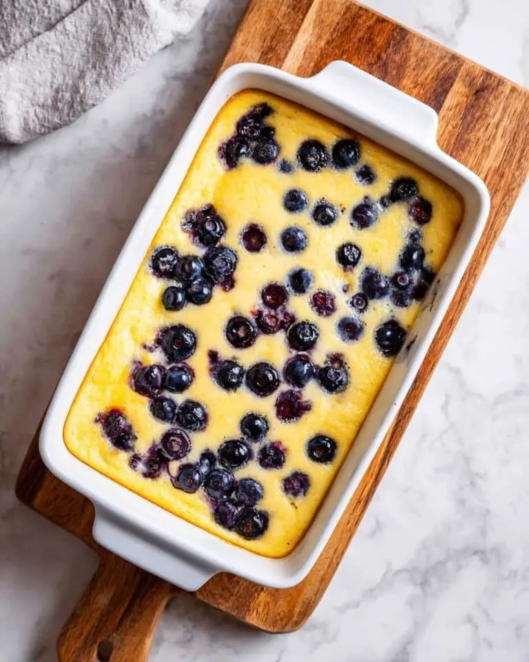 Blueberry Cottage Cheese Bake Recipe