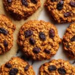 Sugar-Free Banana Oat Cookies with Raisins Recipe