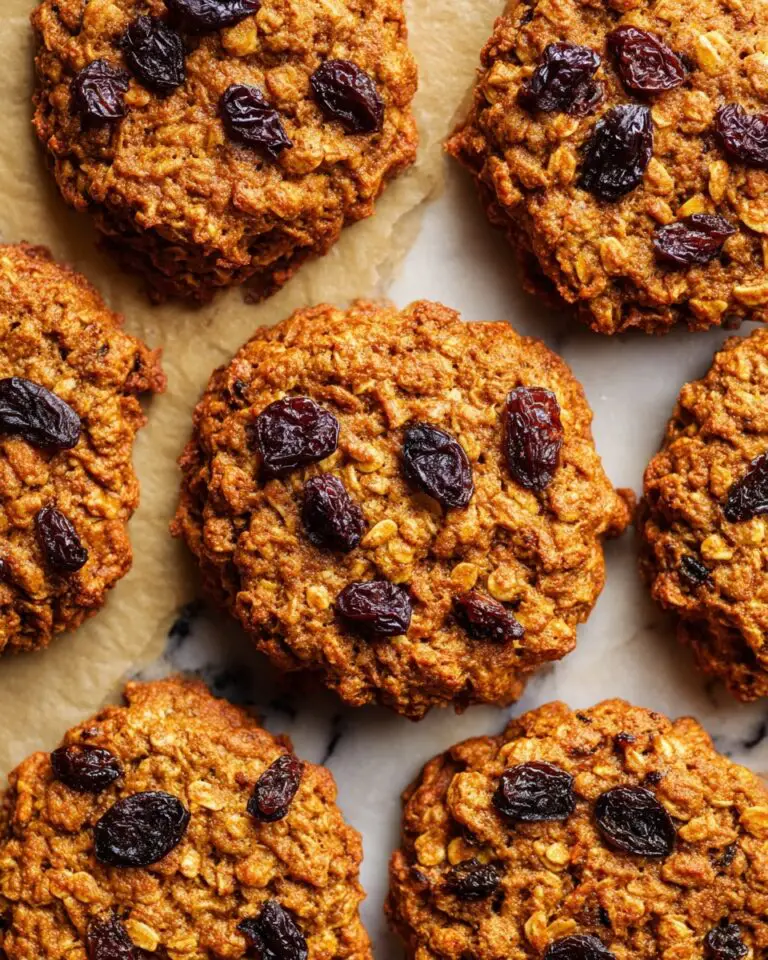 Sugar-Free Banana Oat Cookies with Raisins Recipe