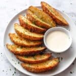 Baked Garlic Parmesan Potato Wedges Recipe