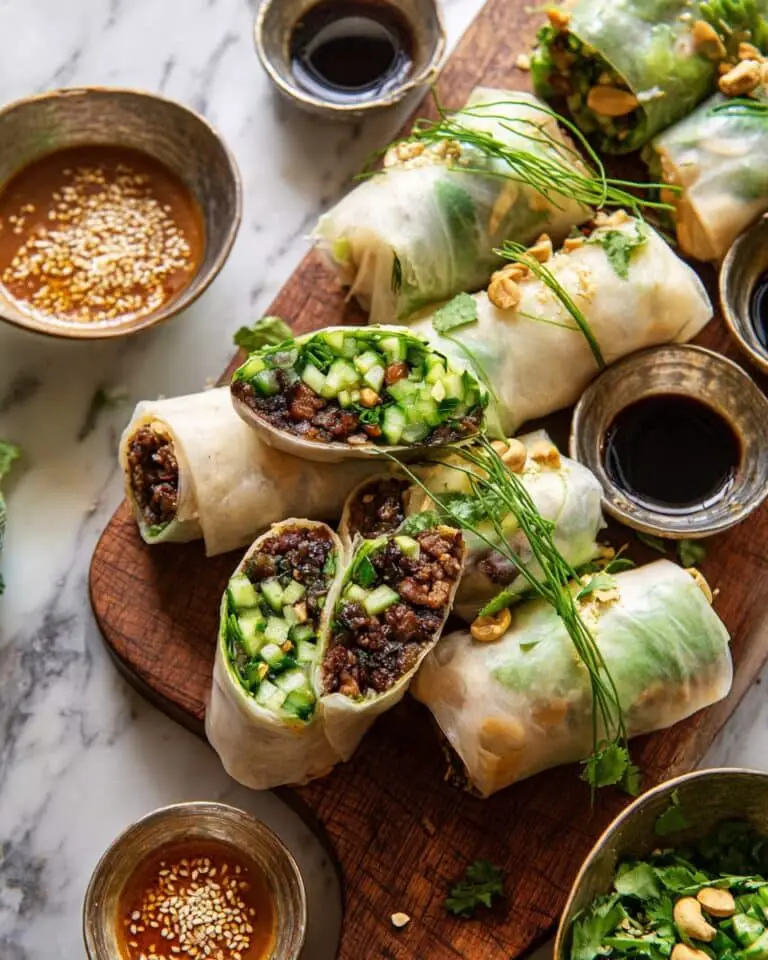 20 Minute Thai Basil Beef Rolls Recipe