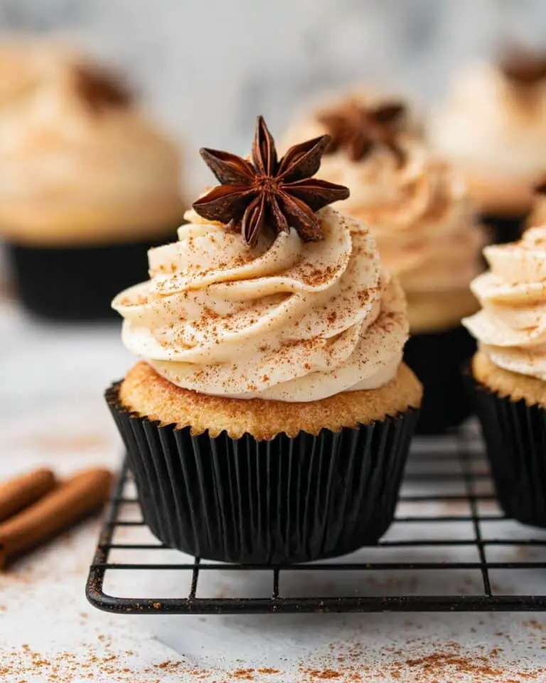 Chai Latte Cupcakes with Caramel Buttercream Frosting Recipe