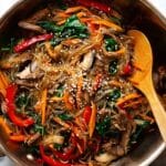 Japchae – Korean Sweet Potato Noodles Stir-Fry Recipe