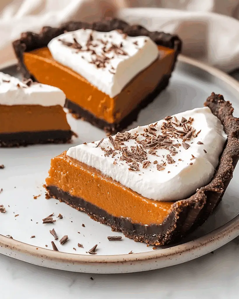 Chocolate Pumpkin Tart