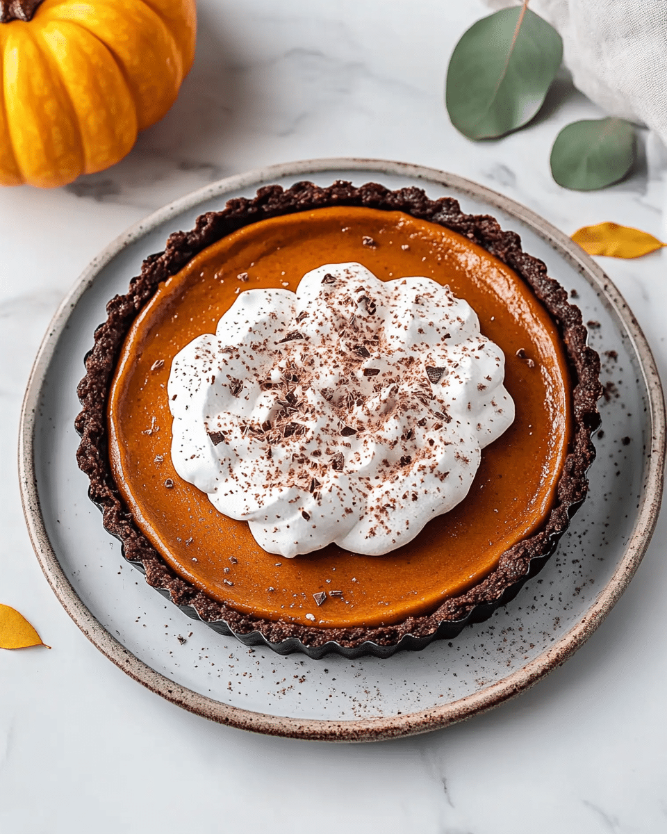 Chocolate Pumpkin Tart