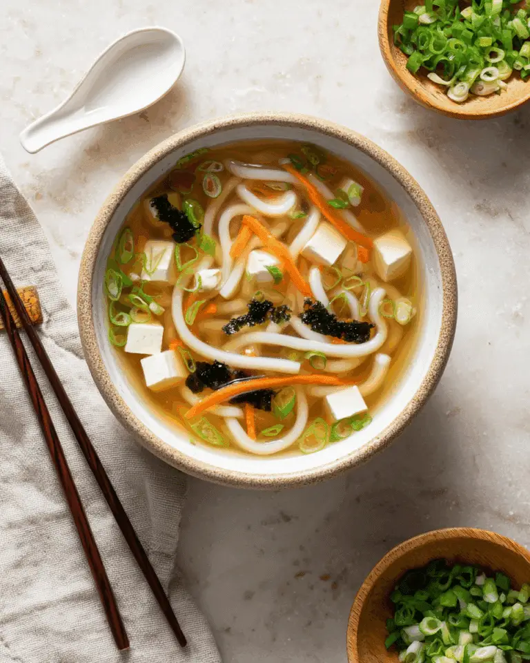 Simple Miso Noodle Soup with Tofu Recipe