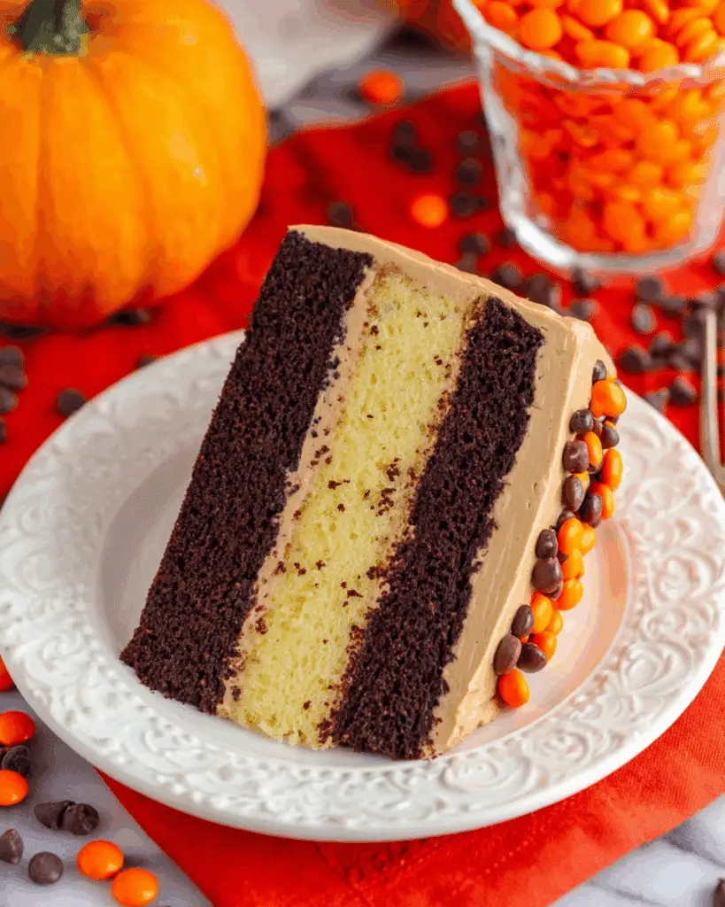 Chocolate Pumpkin Cheesecake Cake Recipe