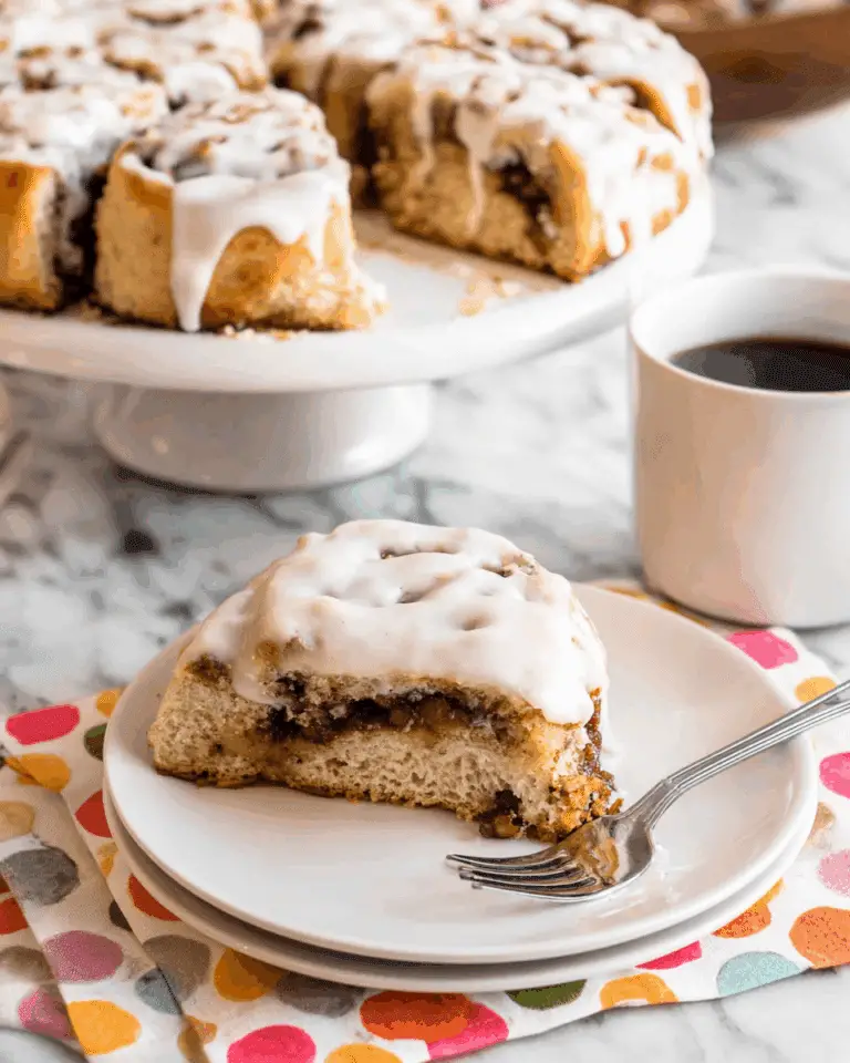 Cinnamon Roll Coffee Cake with Vanilla Icing Recipe
