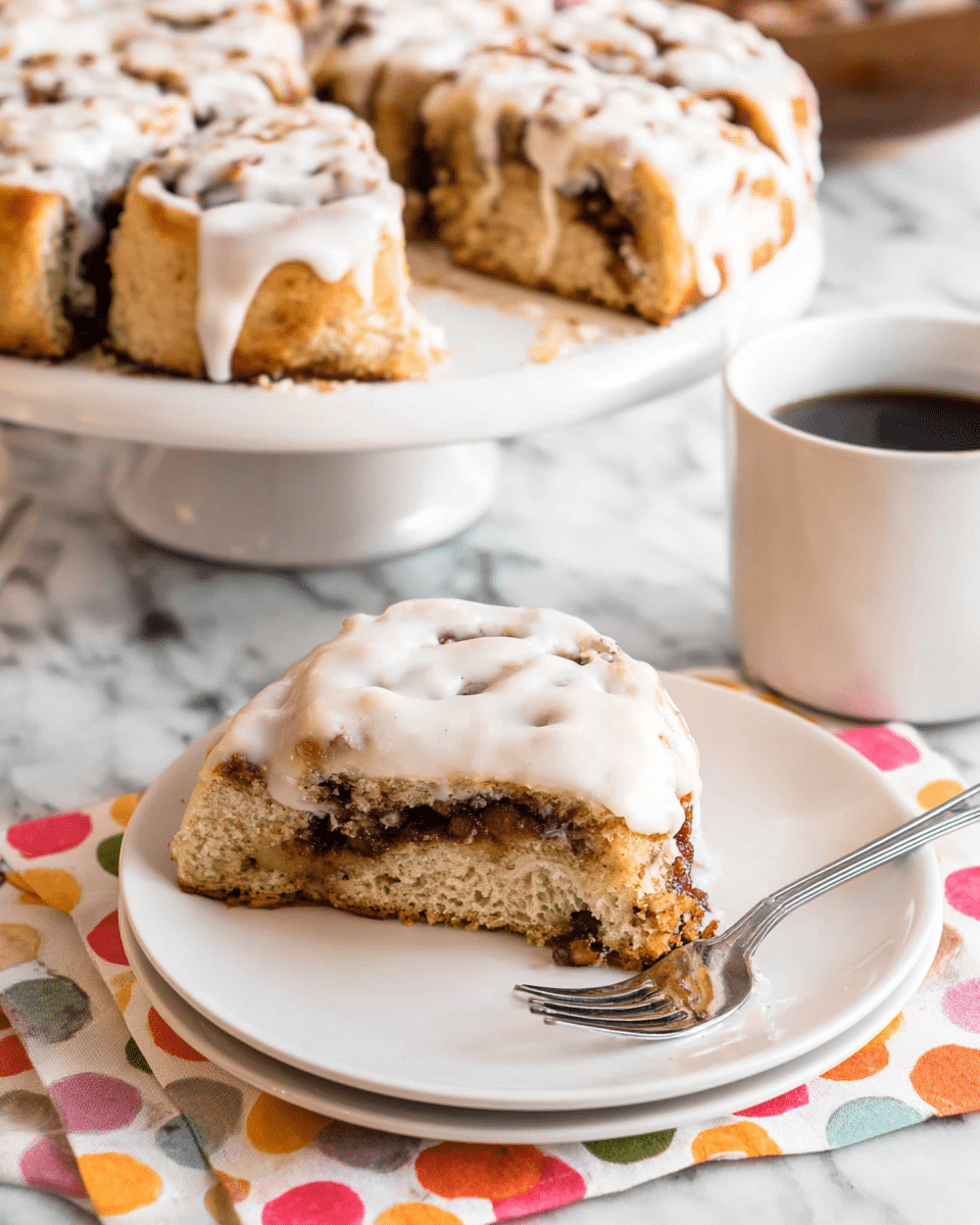 Cinnamon Roll Coffee Cake with Vanilla Icing Recipe