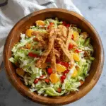 Asian Chopped Salad with Crispy Wonton Strips and Lime-Soy Dressing Recipe