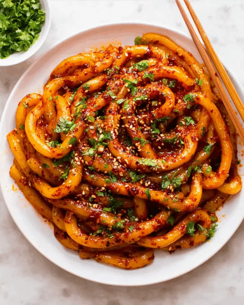 Spicy Potato Noodles Recipe