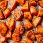 Garlic Honey Roasted Sweet Potatoes Recipe