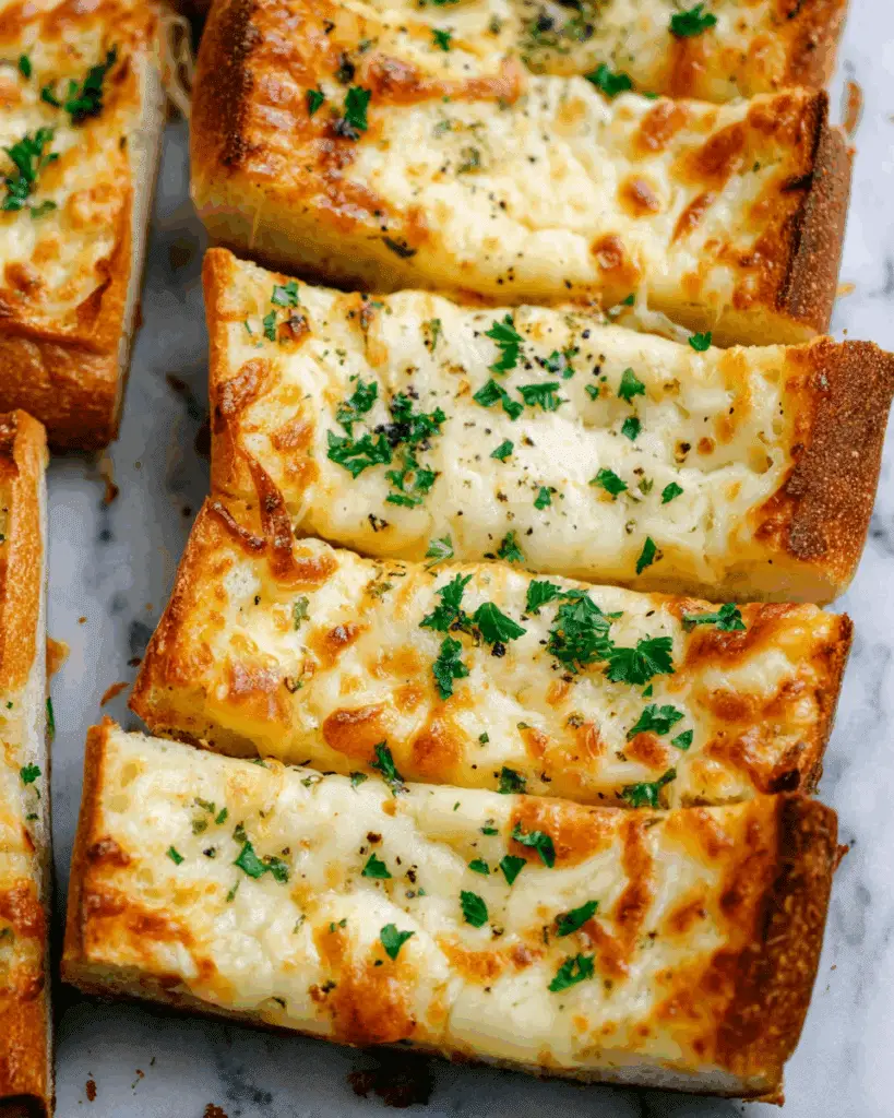 Easy Cheesy Garlic Bread Recipe