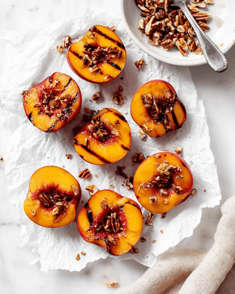Easy Grilled Peaches with Cinnamon and Brown Sugar Recipe