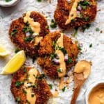 Crispy Pretzel Crusted Chicken with Cheddar-Mustard Sauce Recipe