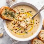 Vegan Garlic Chickpea Soup Recipe