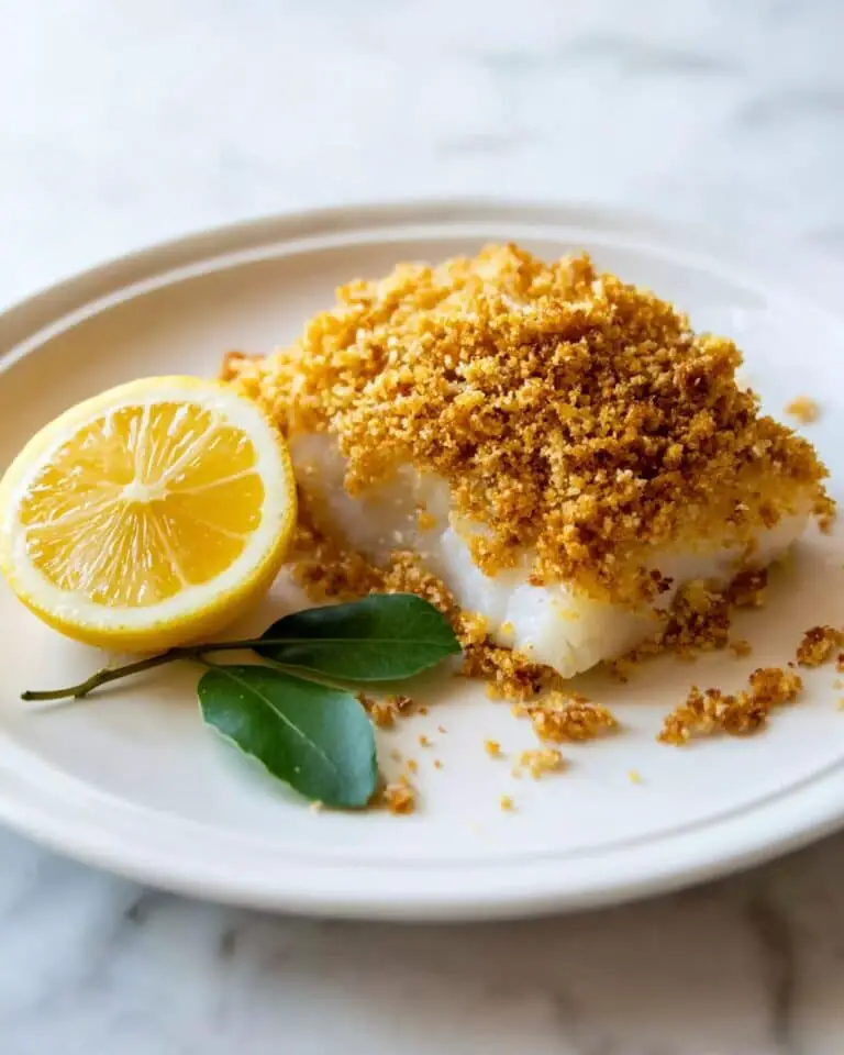 Baked Cod with Ritz Cracker Topping Recipe